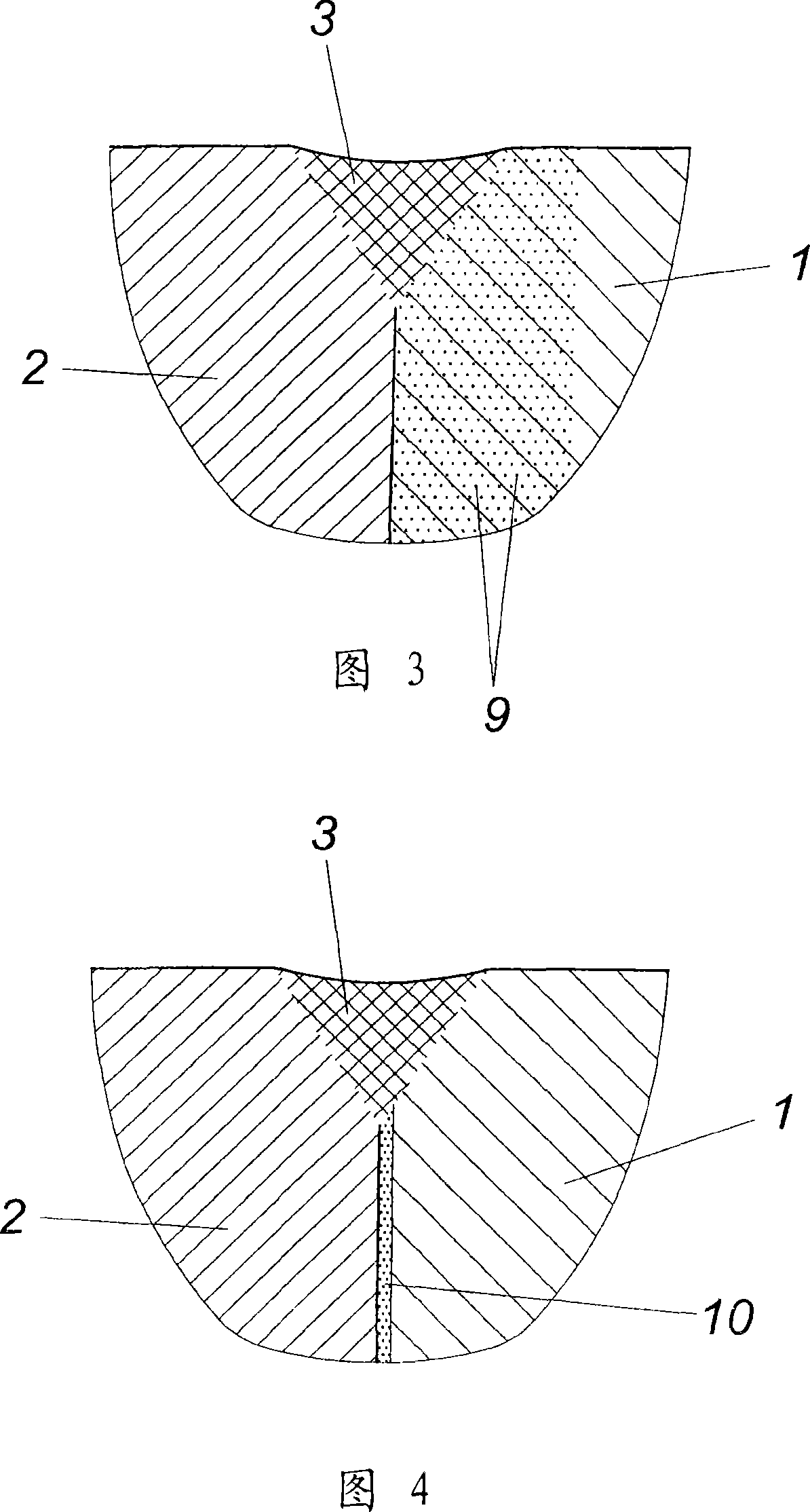 Method for welding a sintered shaped body