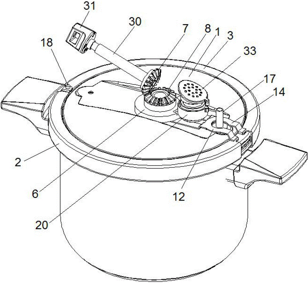 Pressure cooker lid