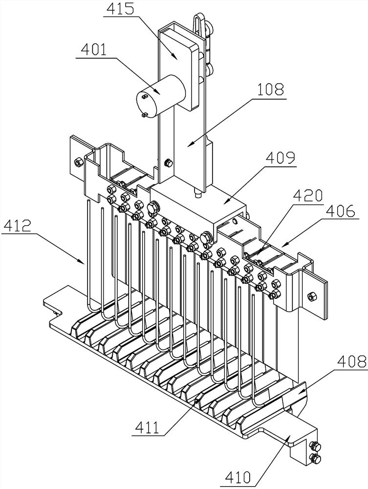 A whole-row precise transfer and picking mechanism suitable for seedling trays made of degradable materials