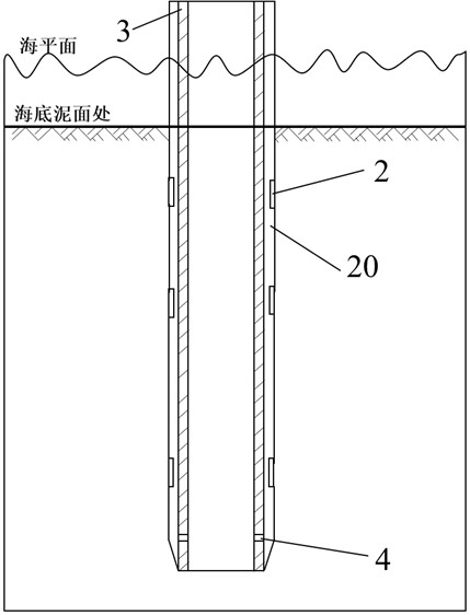 Construction method of underwater tubular pile type foundation and underwater tubular pile type foundation