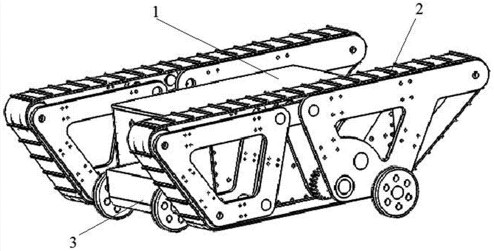 Tracked deformable robot mobile platform