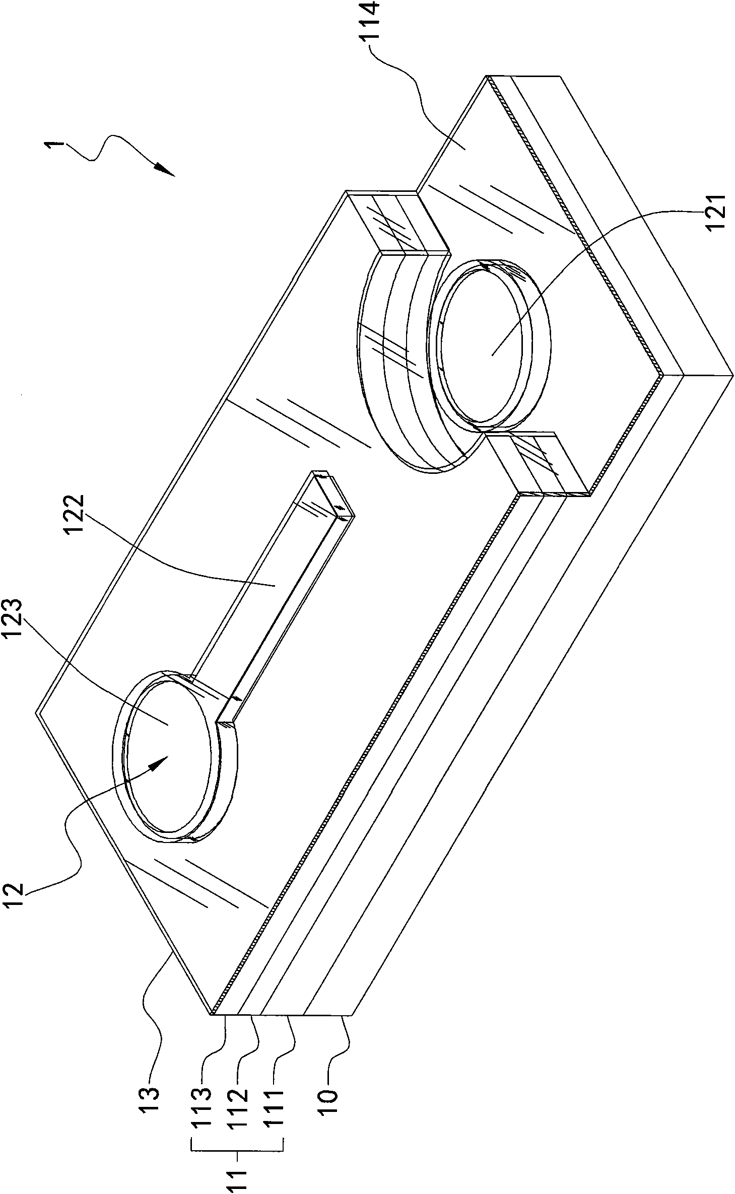 Light-emitting diode with region protection layer