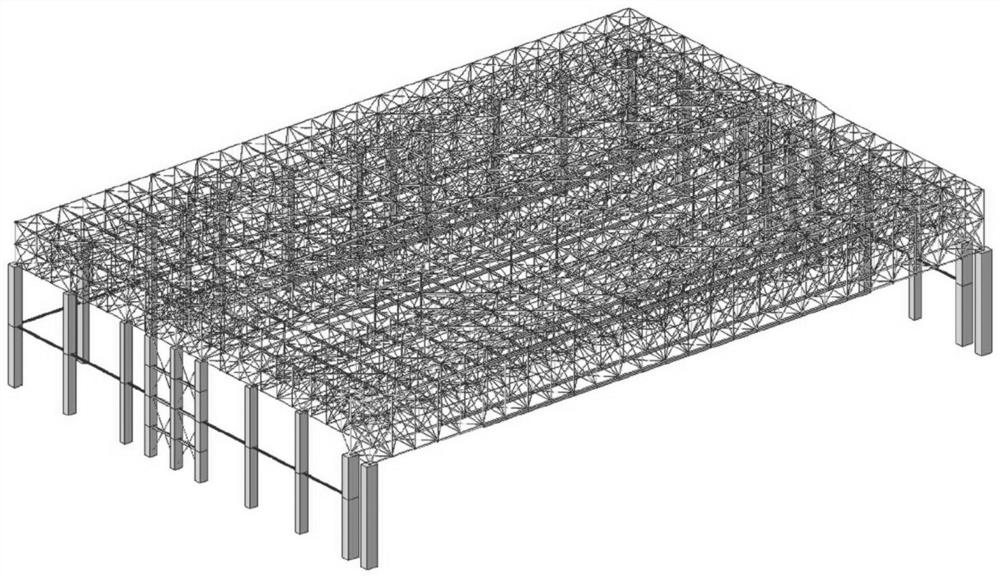 Aircraft hangar and roof structure thereof