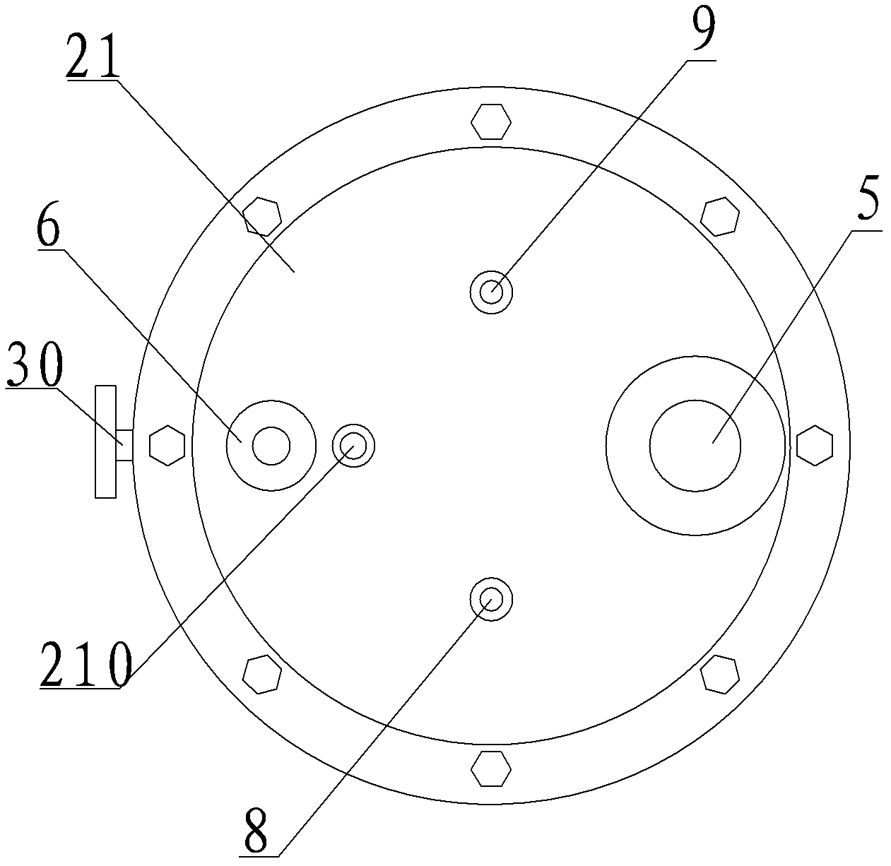 Special reaction kettle for synthesizing vincamine intermediate vinblastine formin