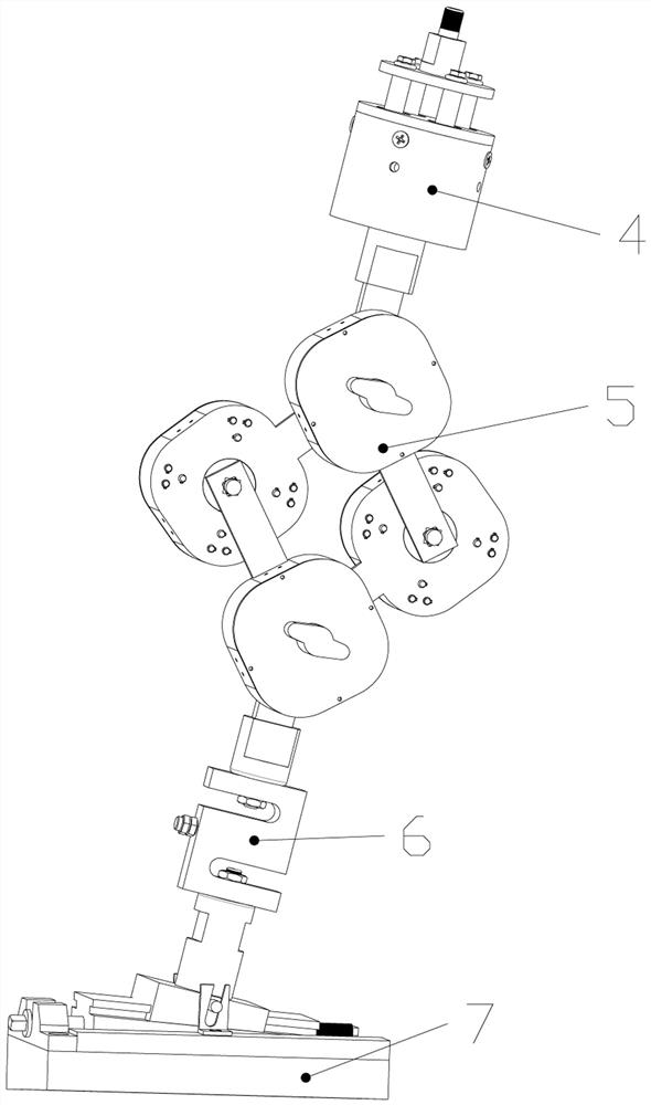 Rigidity-adjustable force measuring branch and corresponding parallel multi-dimensional force sensor