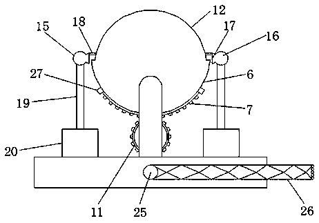 Project lamp capable of automatically adjusting angles and removing dust