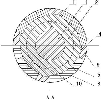 High-power high-speed permanent magnet generator rotor surface-mounting type fixing permanent magnet structure and method