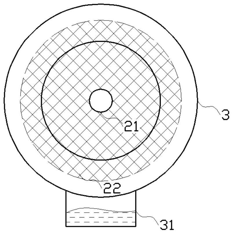 Centrifugal water removal automatic cleaning dust removal device