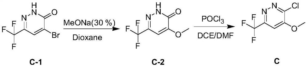 Herbicidal composition containing 3-aryl-6-trifluoromethylpyridazinol compound, and application thereof