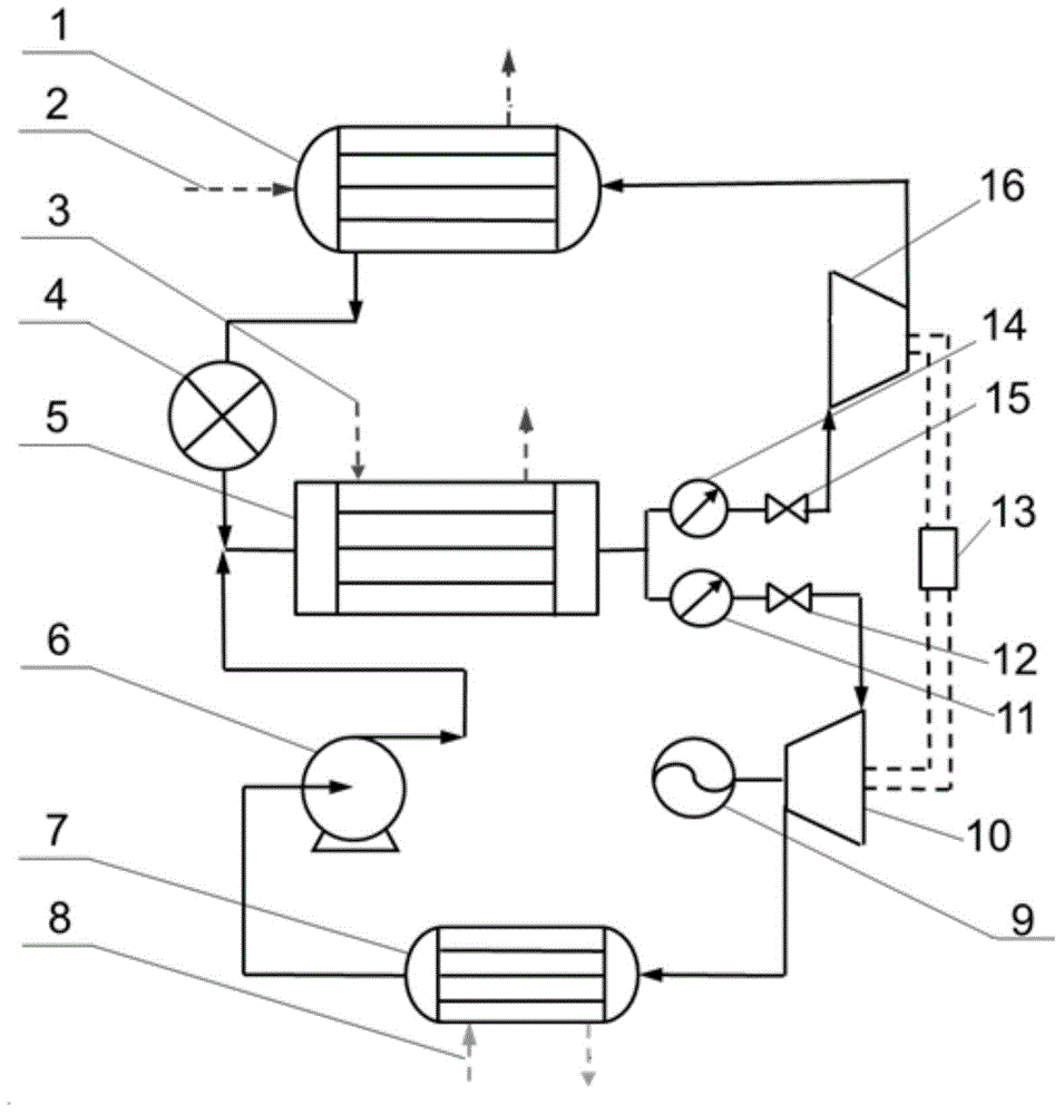 Organic Rankin cycle and heat pump cycle coupling system