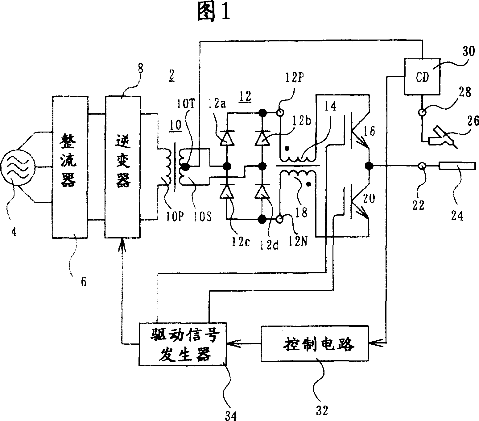 Welding process and welding electric power unit