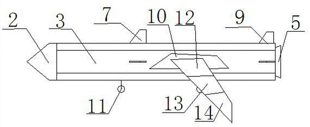 Recyclable invisible bombing guided missile