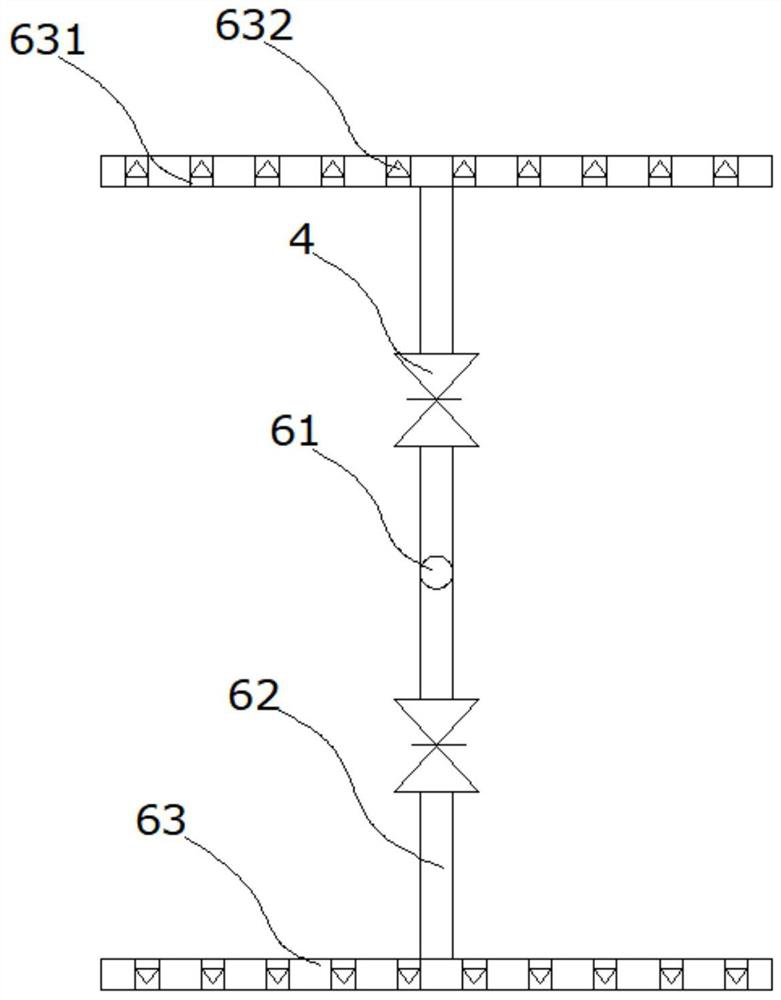 Efficient cooling tower for air conditioner and water distribution method of cooling tower