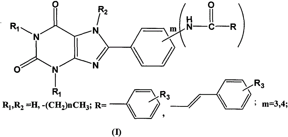 Preparation and application of 8-phenylxanthine derivatives