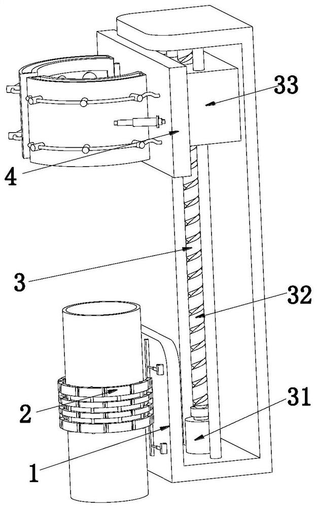 An auxiliary pipeline connection fixing fixture for pipeline construction