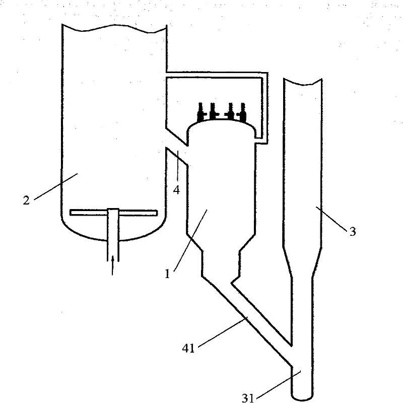 Forced internal recirculation type external cooler for catalytic cracking catalyst