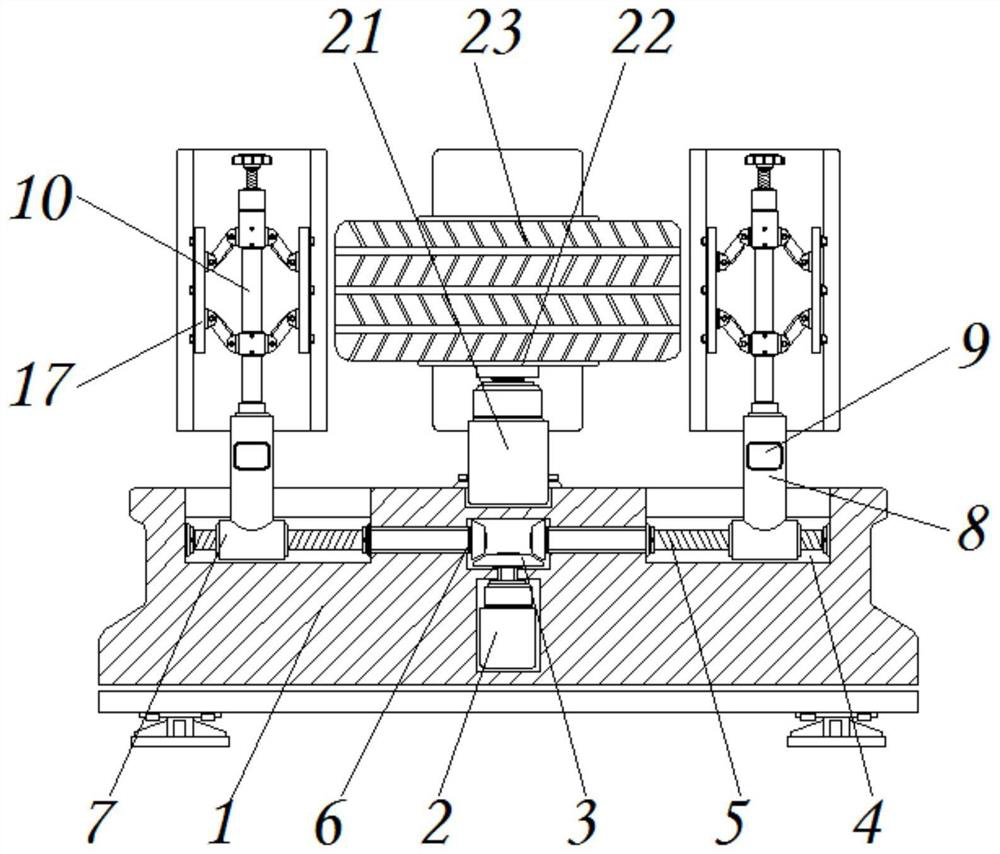 A multi-environment tire anti-skid performance detection device for new energy vehicles