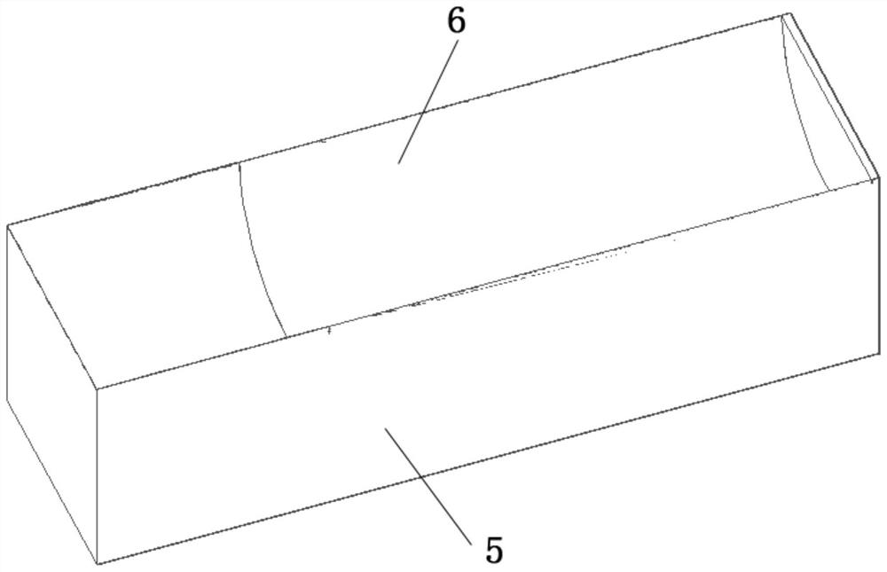 A concrete solid drainage device, mold and construction method