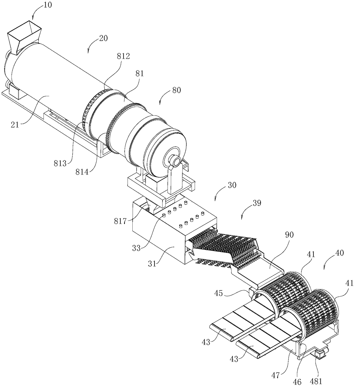 Shell and meat separating device