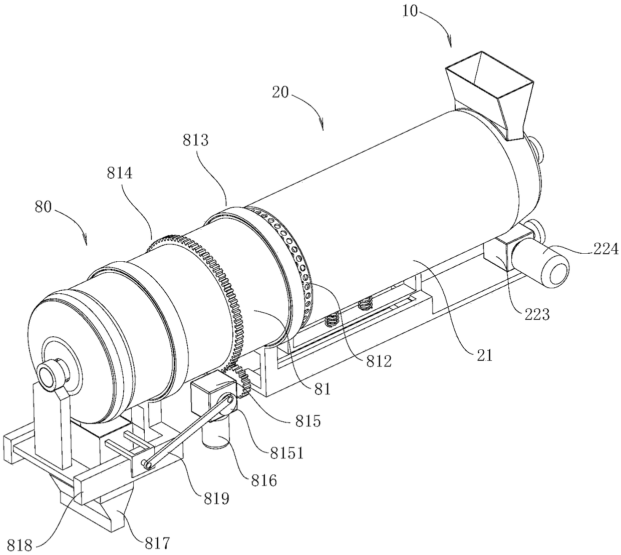 Shell and meat separating device