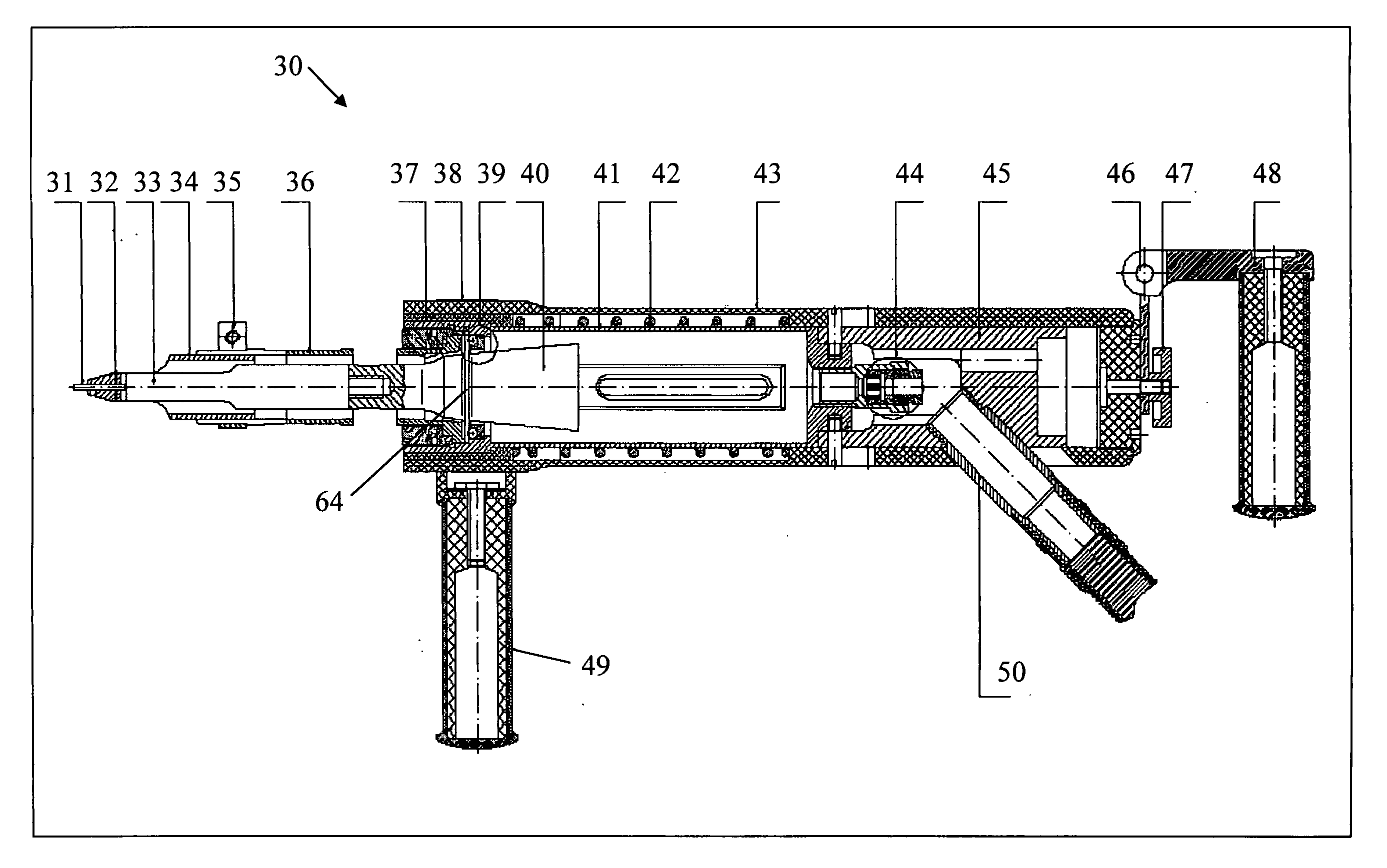 Oscillating system and tool for ultrasonic impact treatment