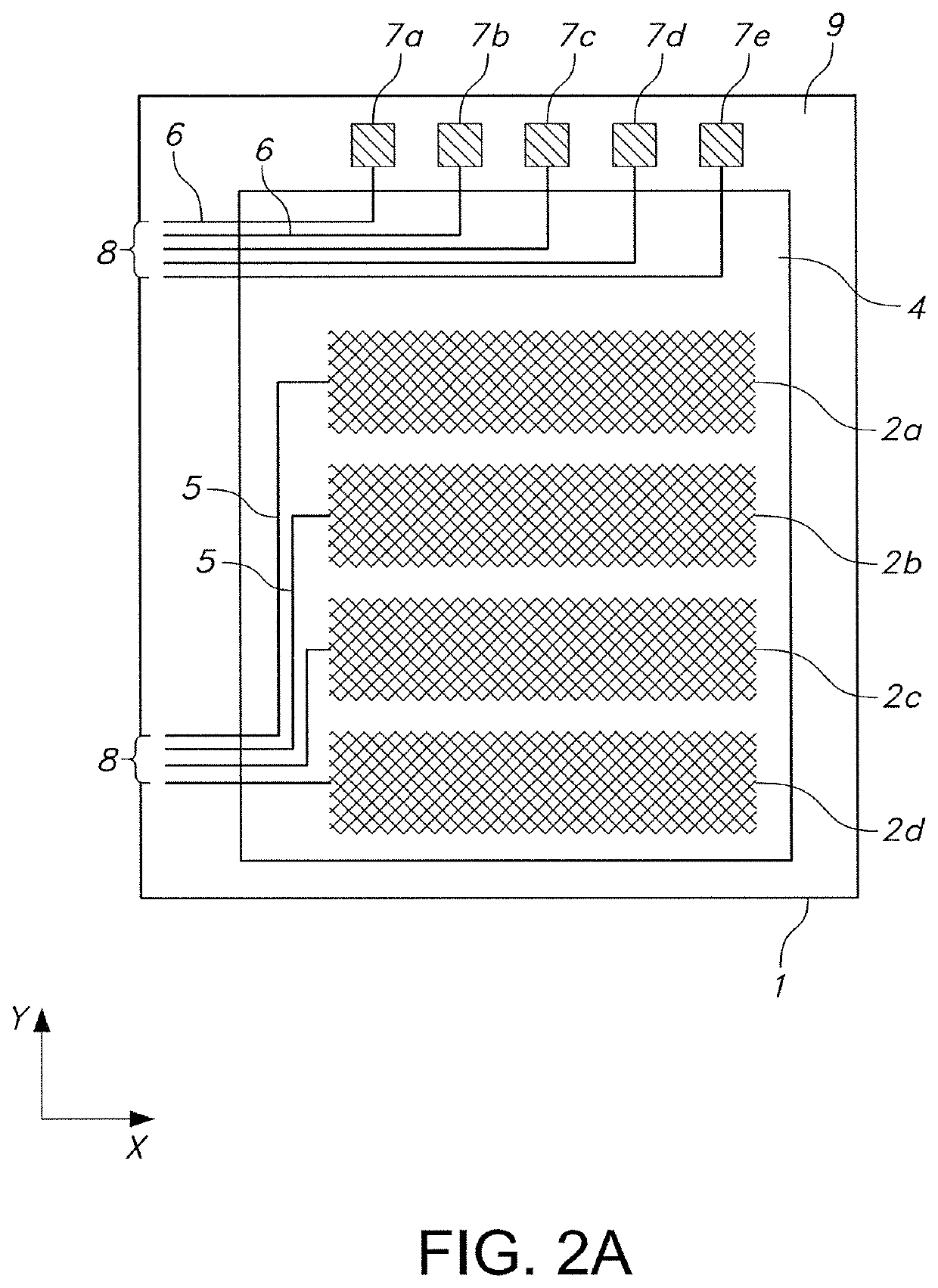 Capacitive sensor element and method for the production thereof