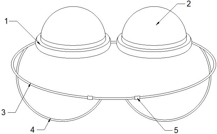 Whole breast protection device used after breast conserving operation of breast cancer