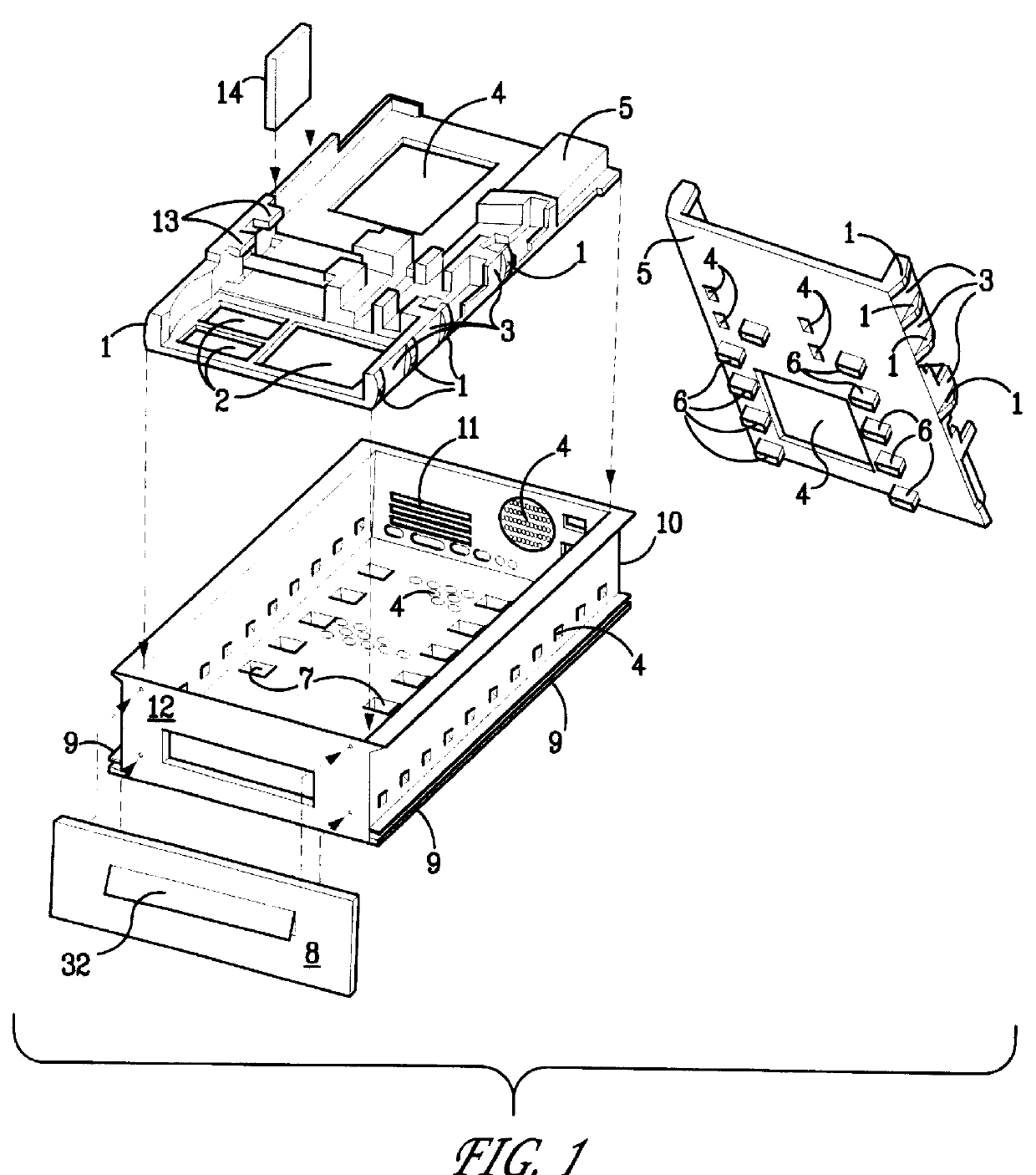 Component housing for integration with furniture