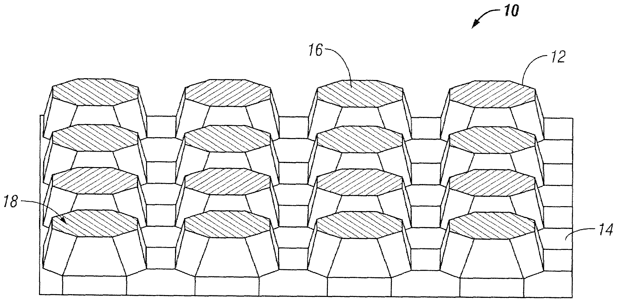 Formed metal core sandwich structure and method and system for making same