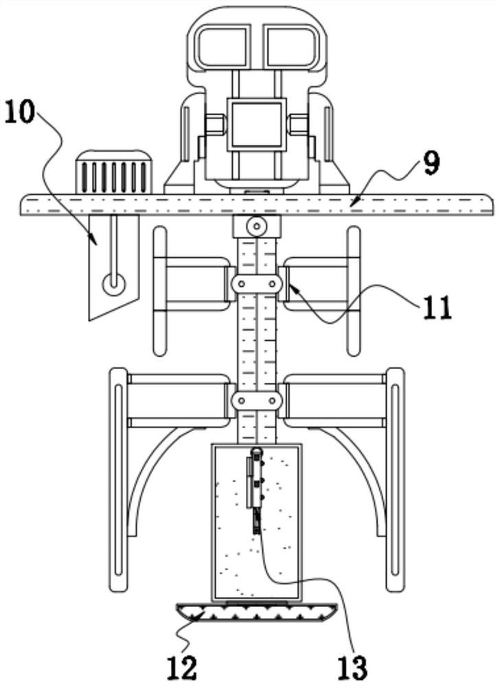 Self-propelled Shatian pomelo fertilizing device capable of uniformly distributing fertilizer