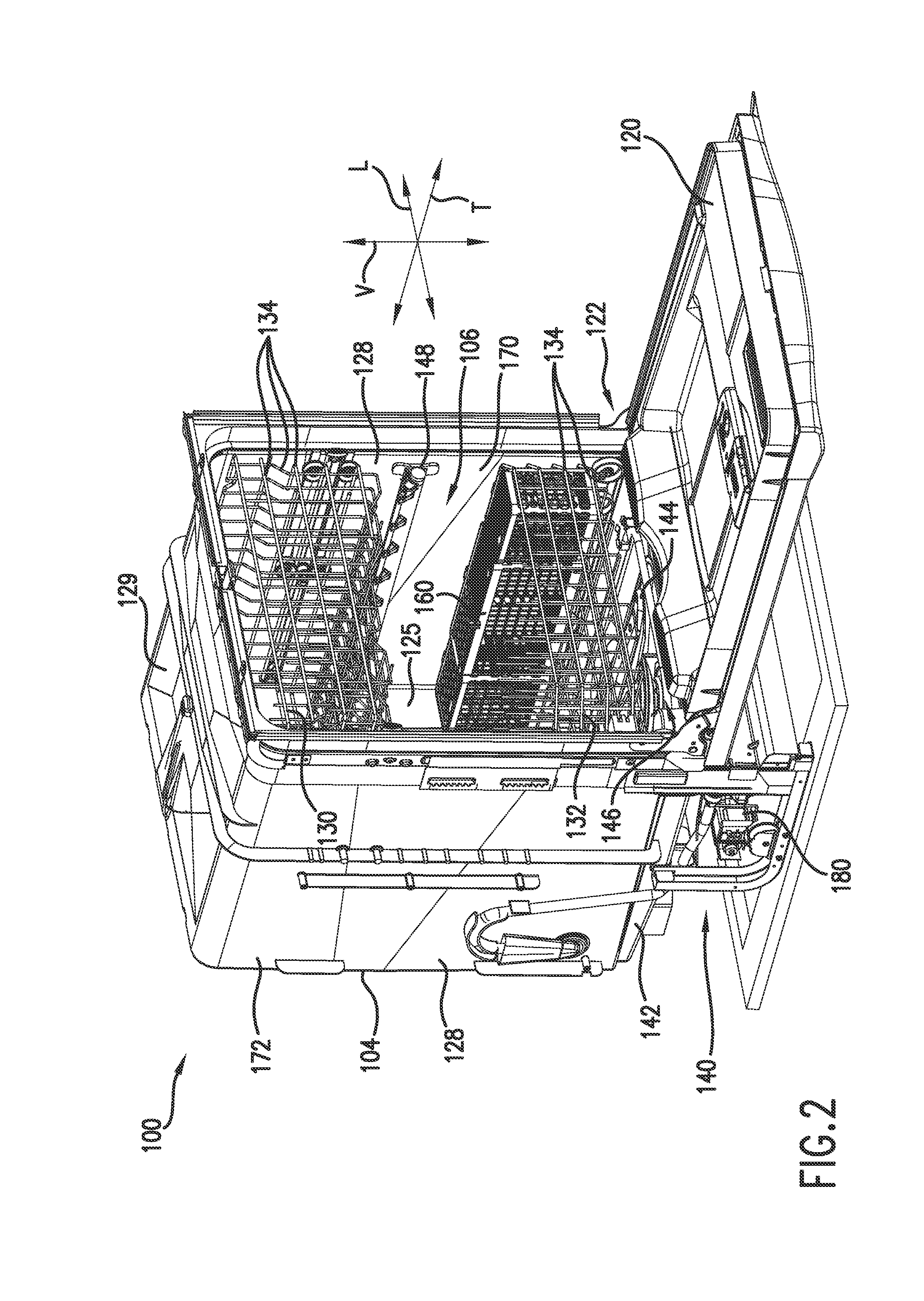 Spray assembly for a dishwasher appliance