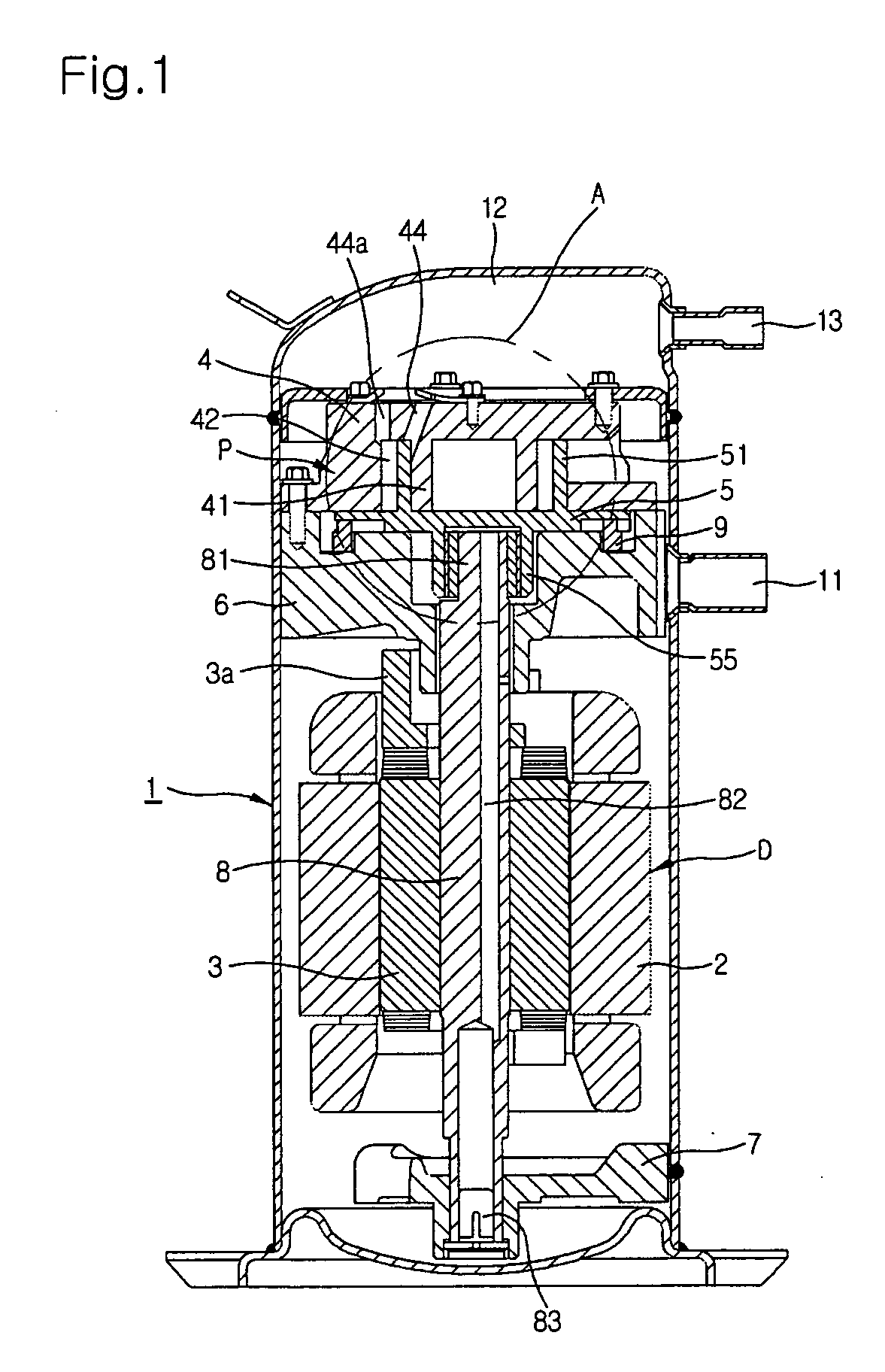 Variable capacity type orbiting vane compressor