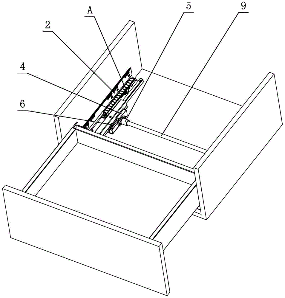 An Auxiliary Stabilizing Mechanism of a Drawer Slide Rail Synchronization Device