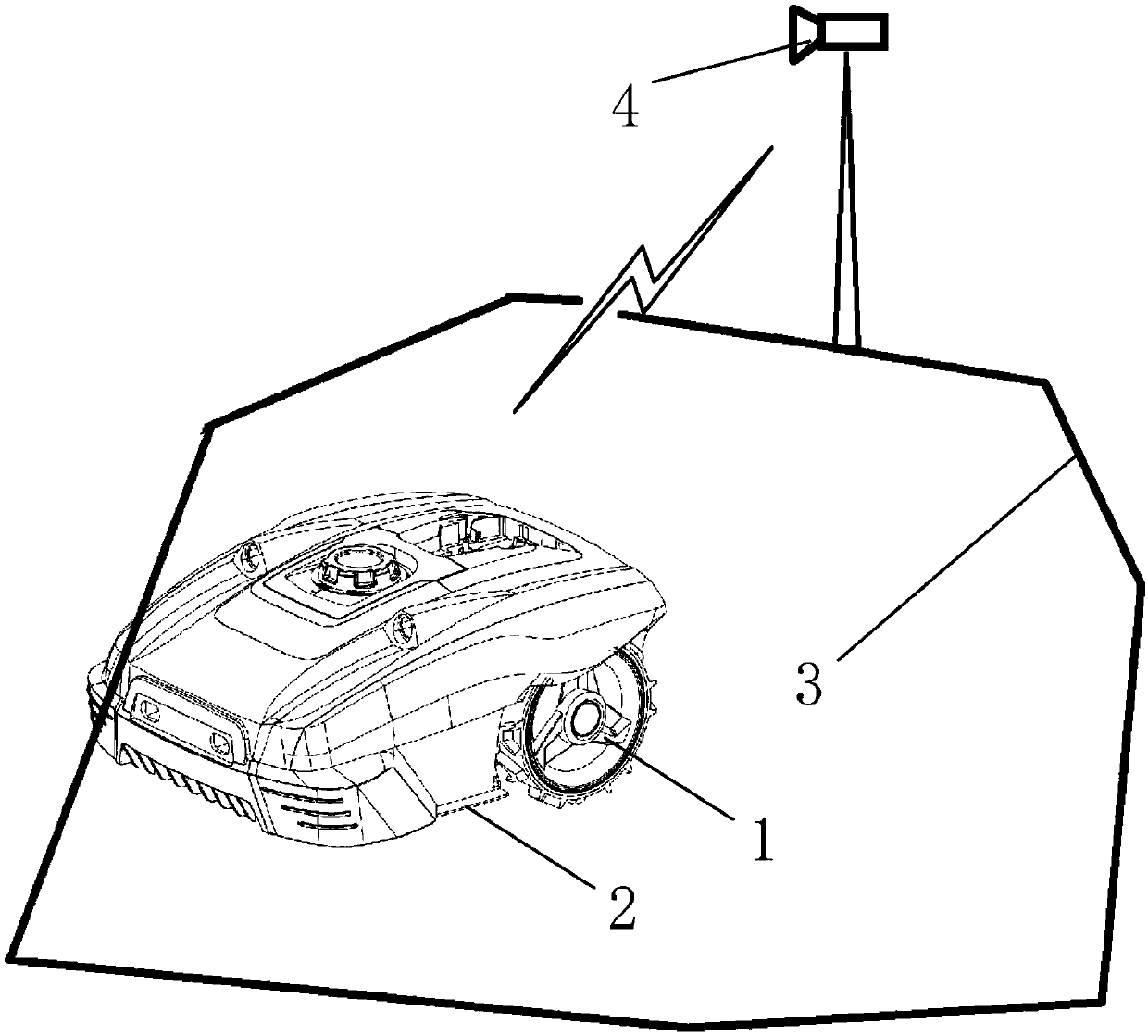 An out-of-bound judgment method and system for a mobile robot