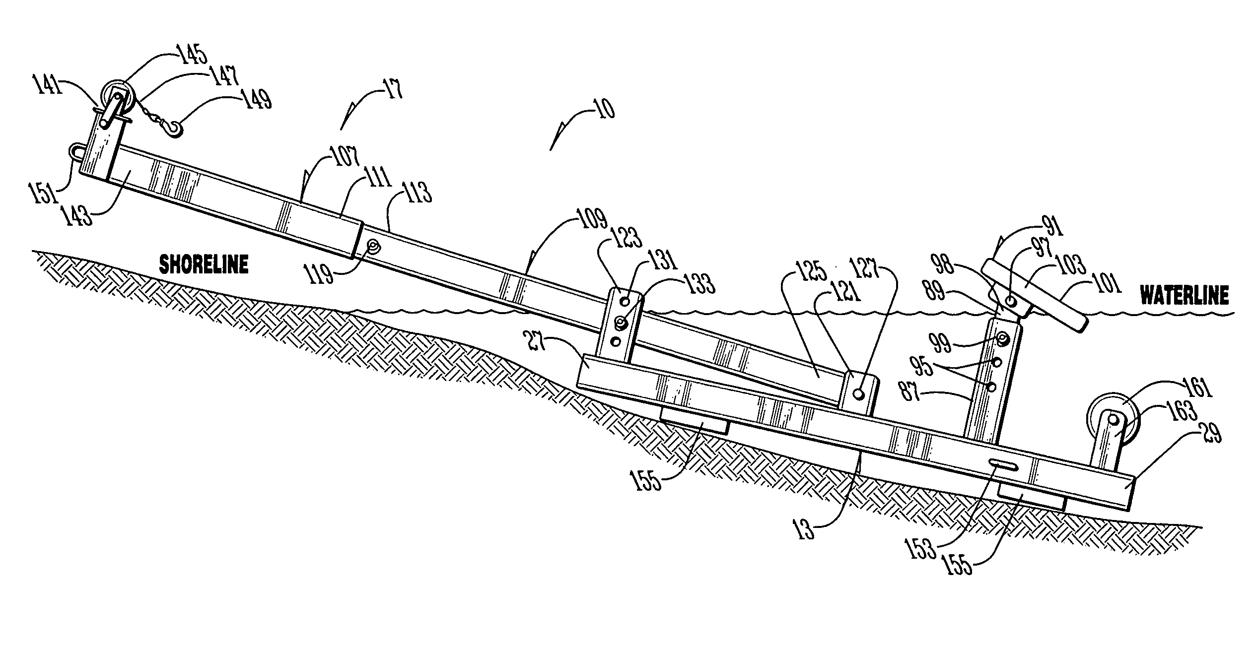 Portable mooring device for small watercraft