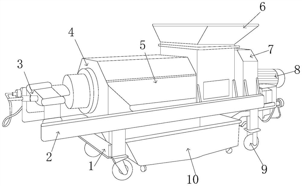 A mustard processing dehydrator with adjustable extrusion force