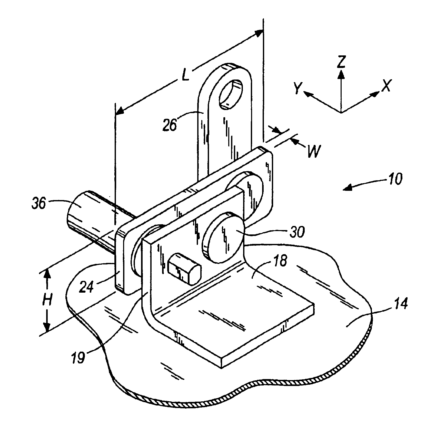 Apparatus and method for measuring the weight of an occupant in a vehicle