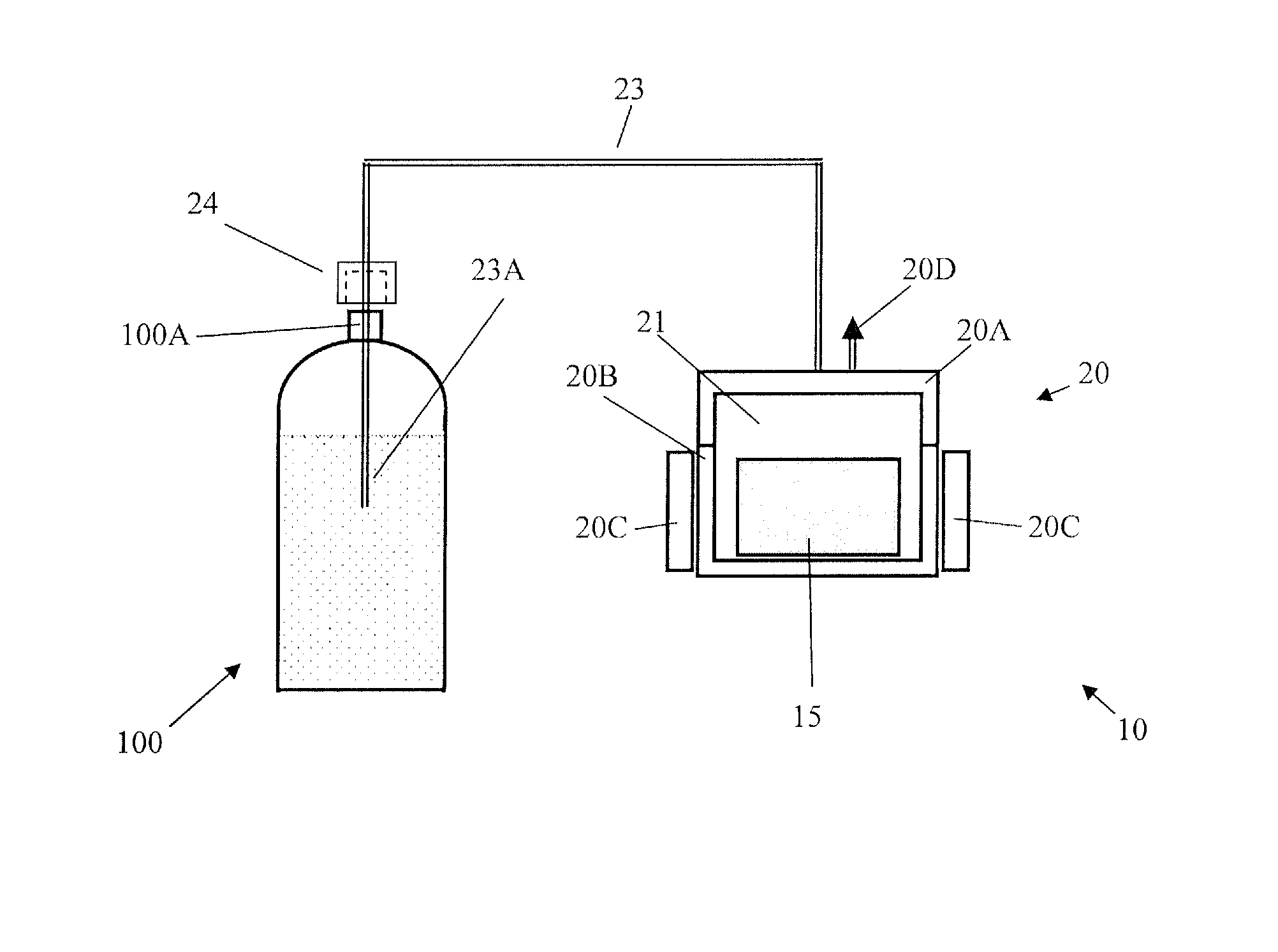 System, method and capsules for producing sparkling drinks