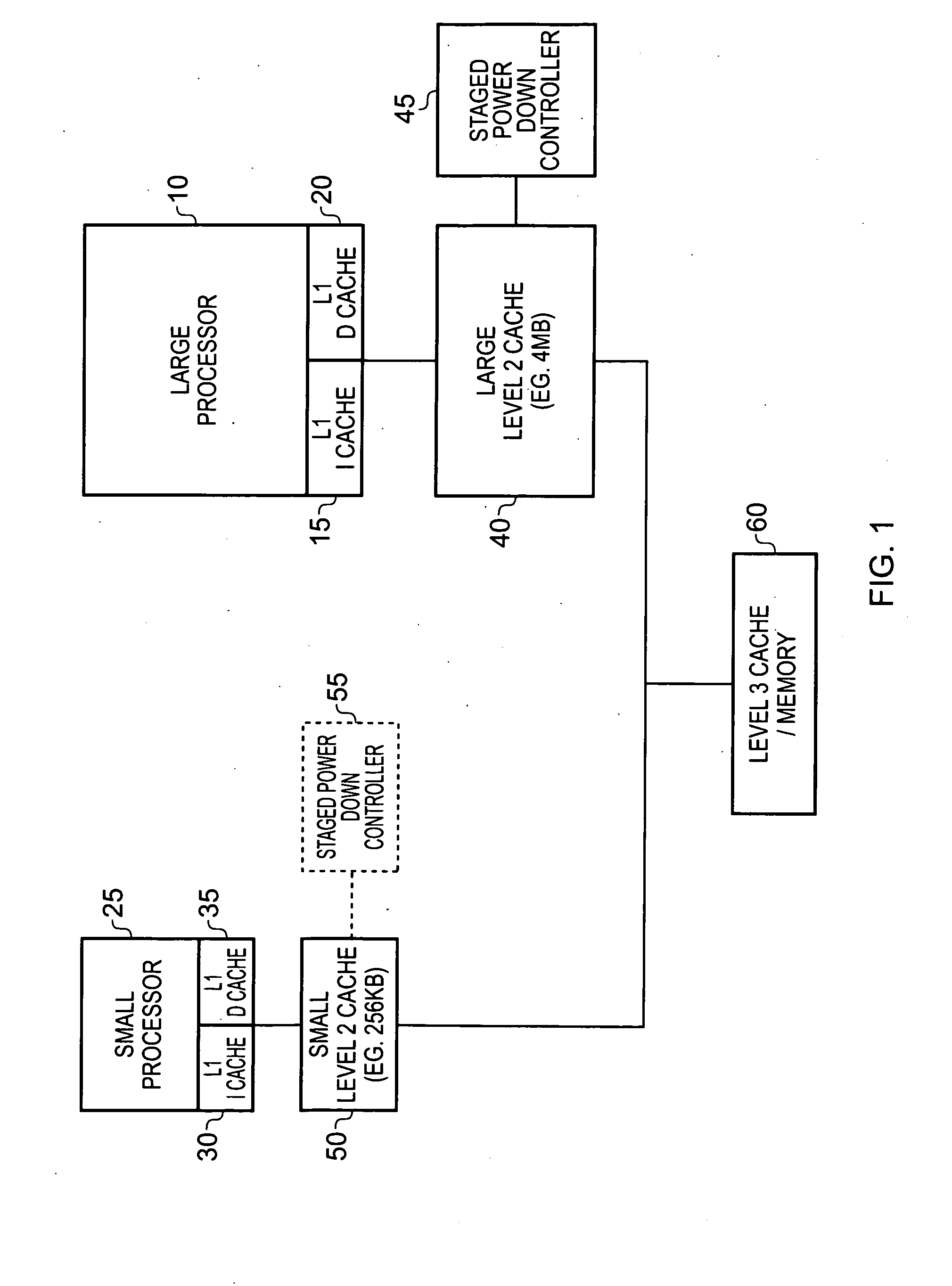 Data processing apparatus and method for powering down a cache