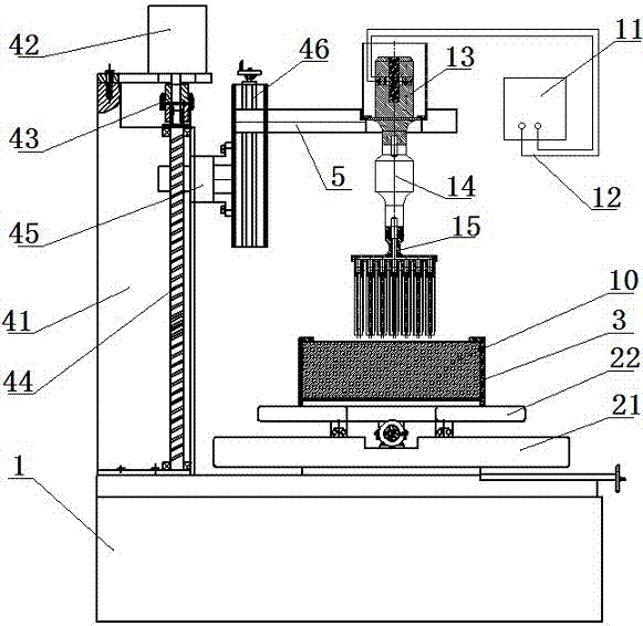 A high-frequency vibrating sponge array strip-taking workbench and its application