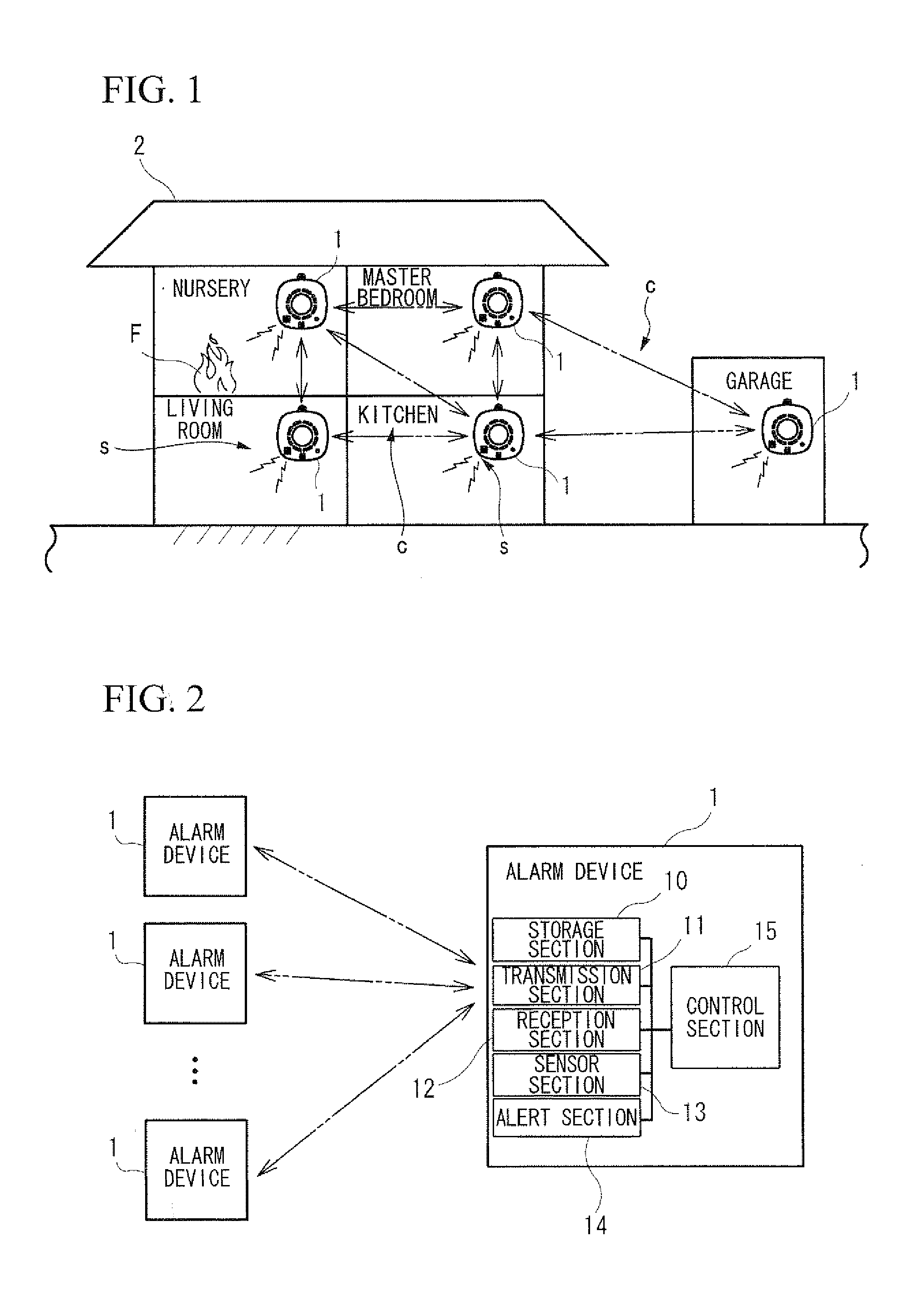 Communication system and alarm device