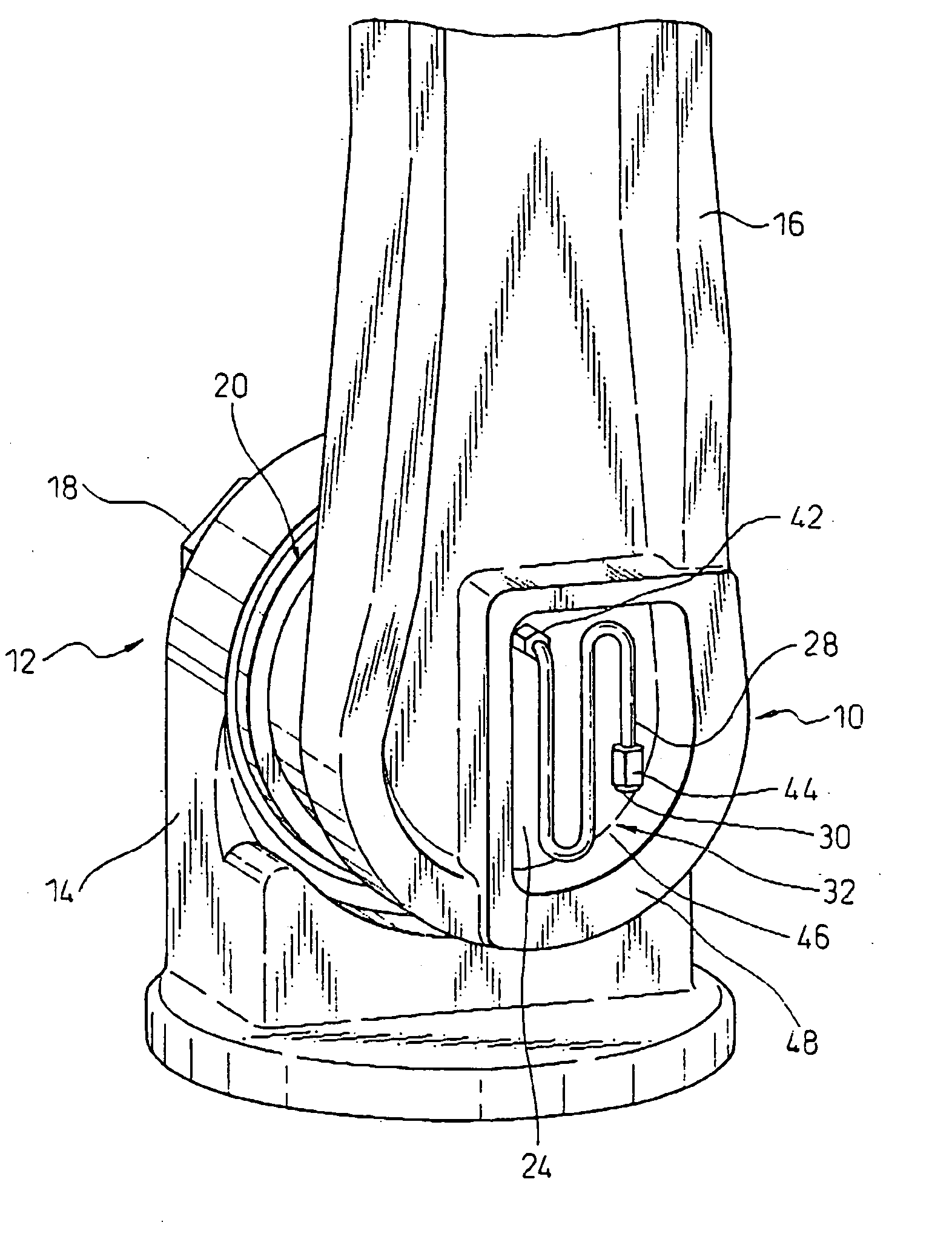 Lubricant draining device