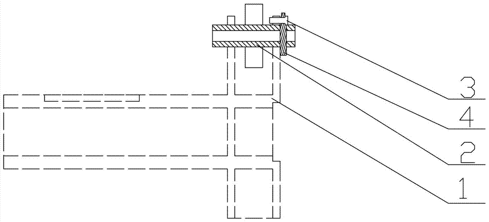 Mandrel fixing device for cold disassembly of scraper hoist and mandrel cold disassembly method