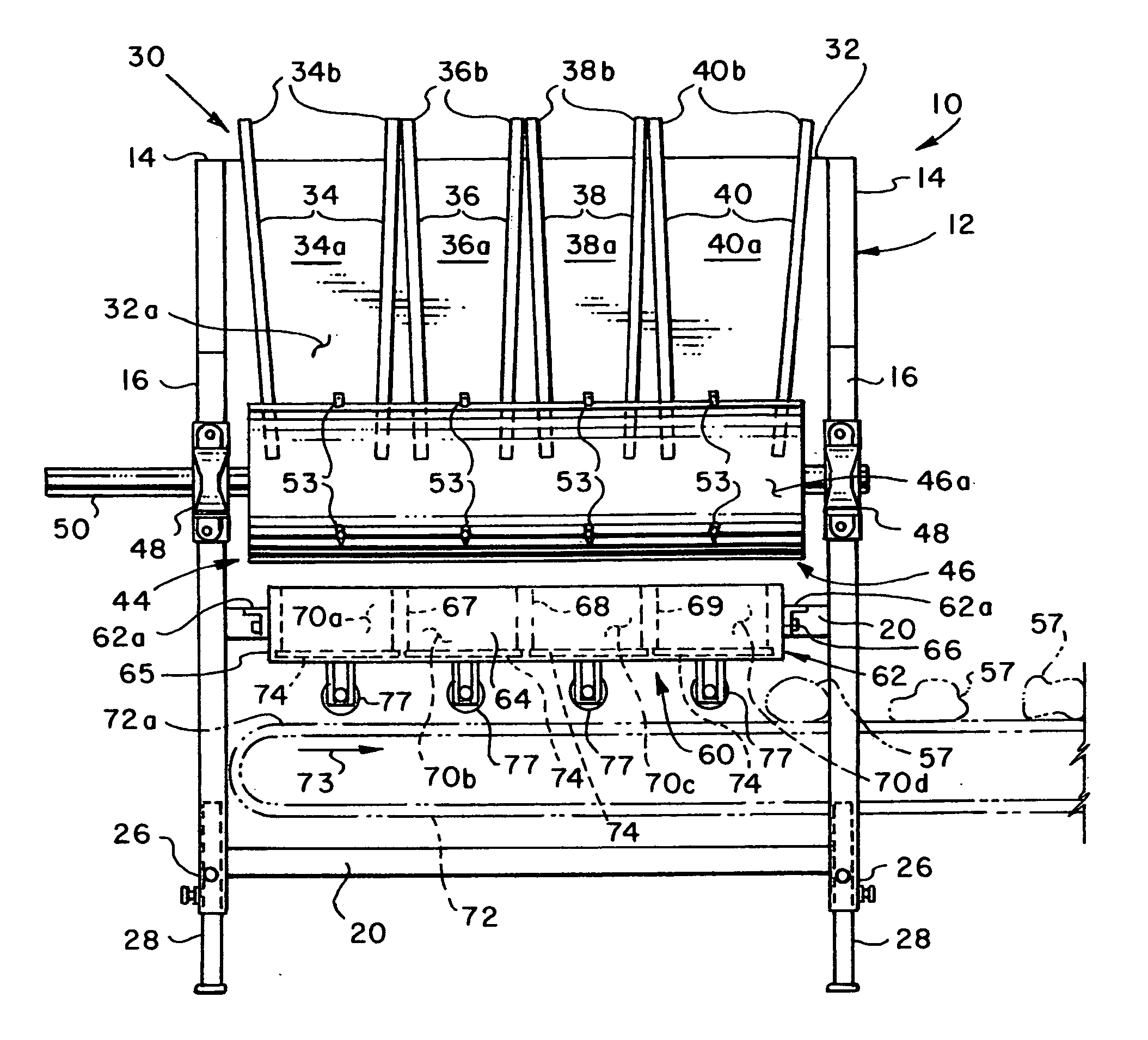 Apparatus for separating and conveying articles