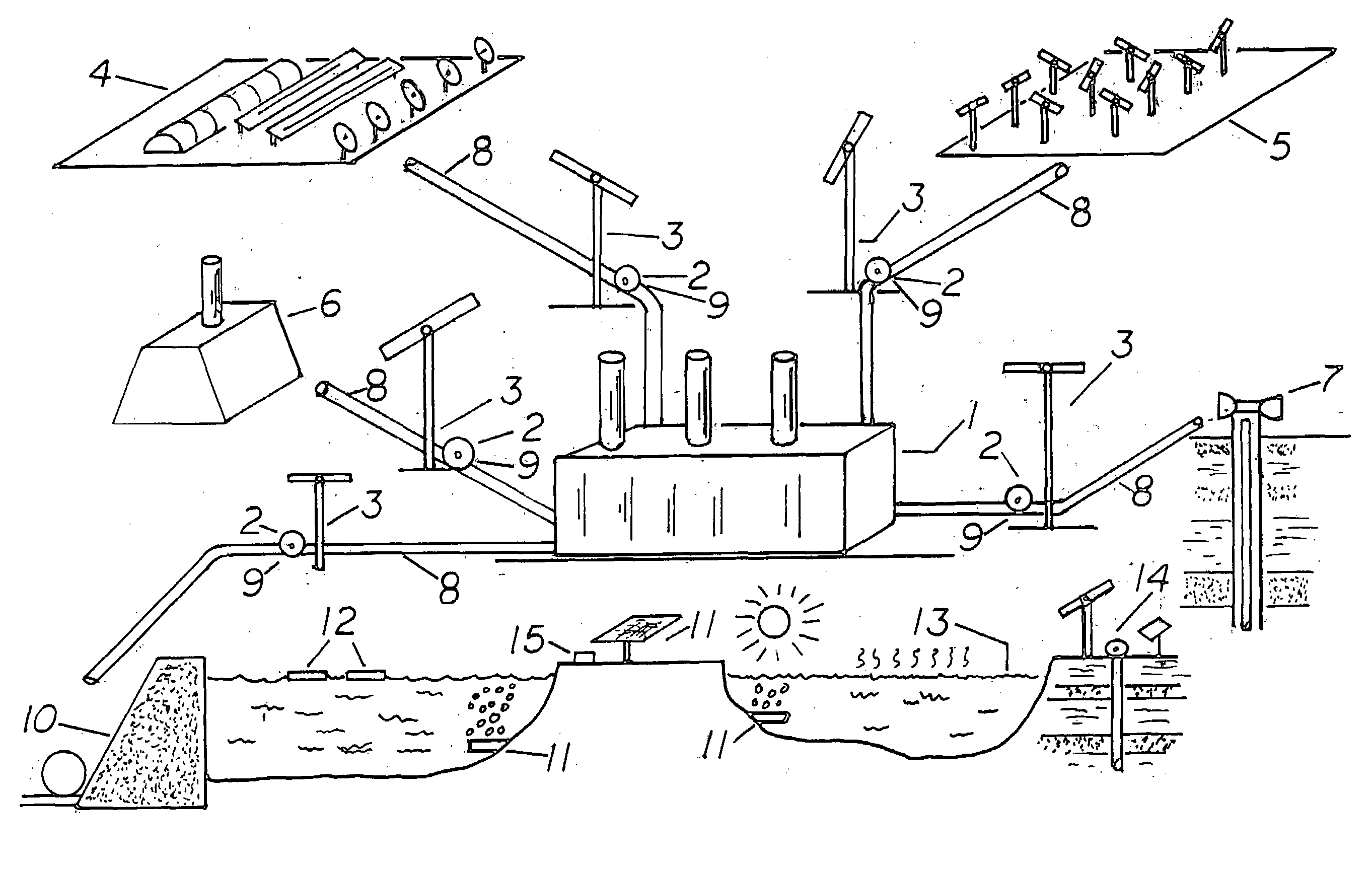 Use of renewable energy like solar, wind, geothermal, biomass, and hydropower for manufacturing combustion air for a fossil fuel burner and firebox