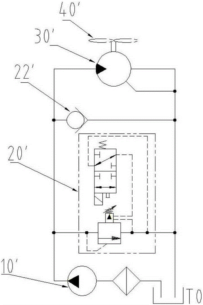 Hydraulic cooling system and construction machinery with same