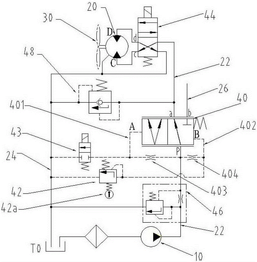 Hydraulic cooling system and construction machinery with same