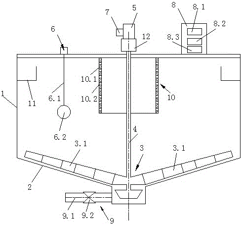 Automatic thickening pond