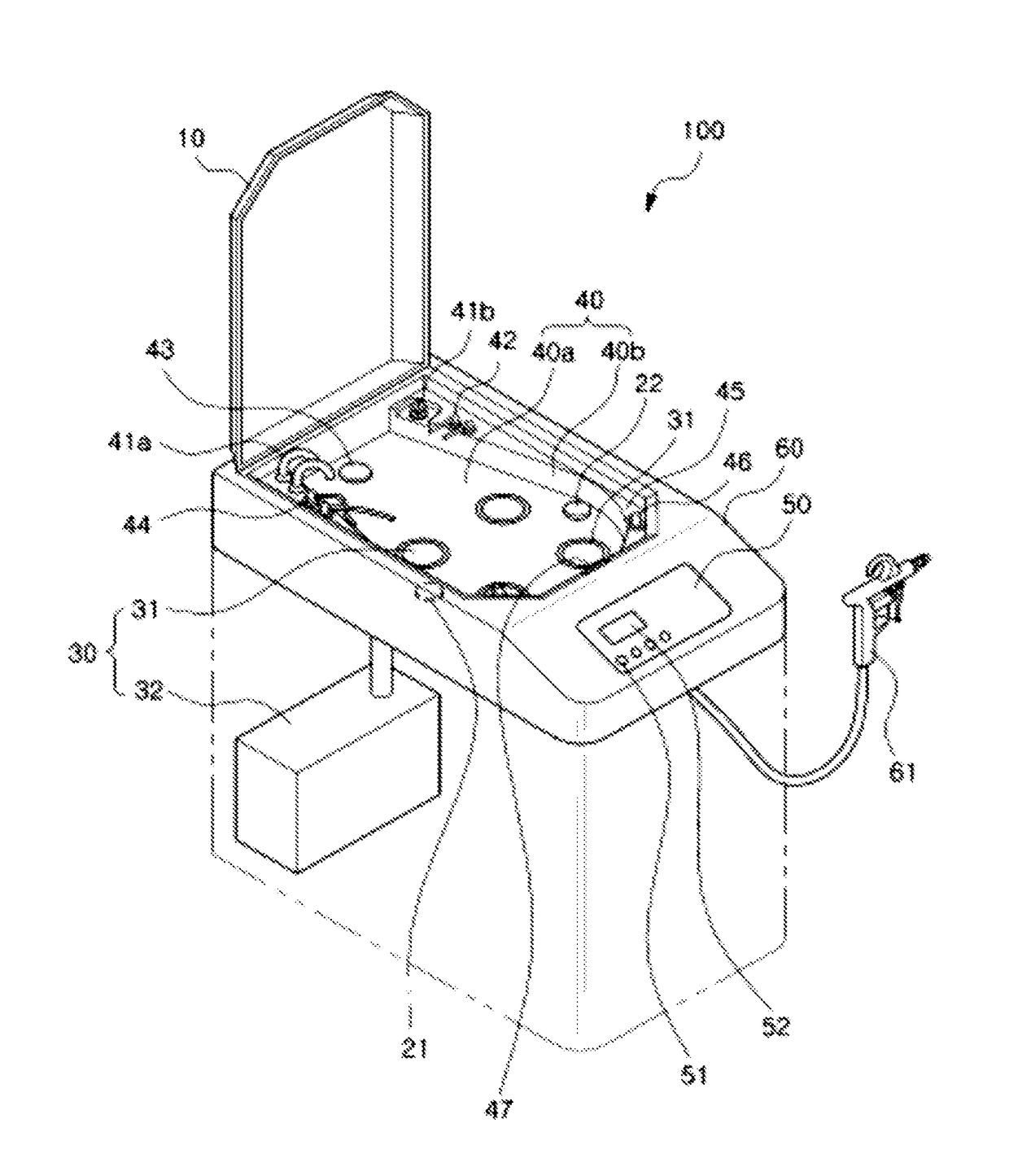 Apparatus for sterilizing food or medical appliance and method of using the apparatus