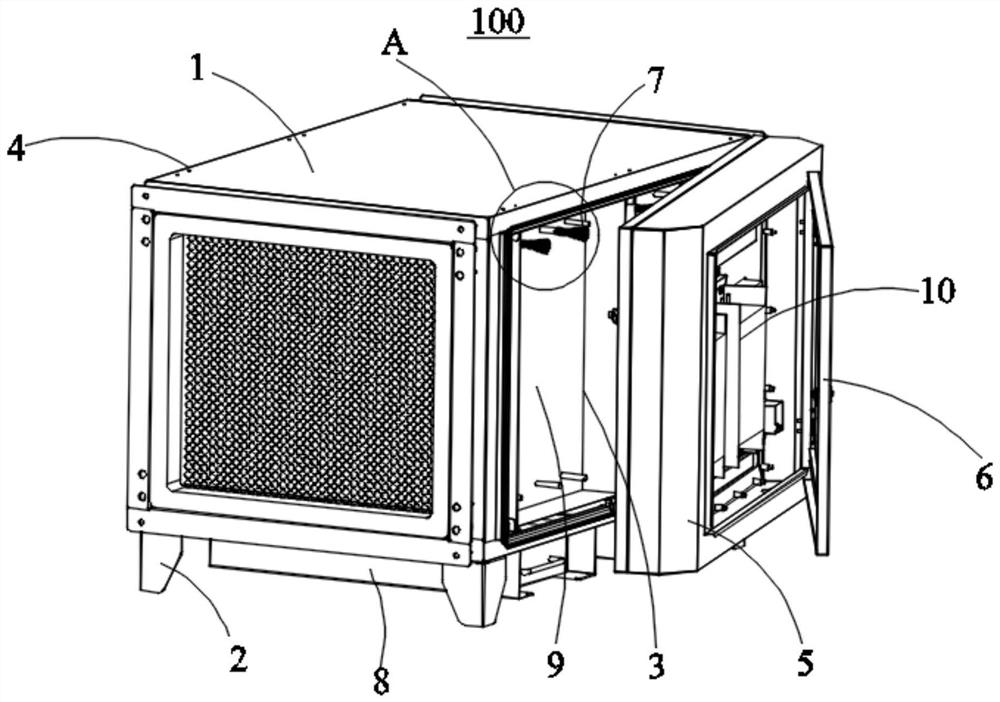 Cooking fume purification equipment with heating function